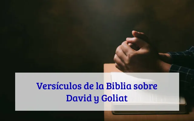 Versículos de la Biblia sobre David y Goliat