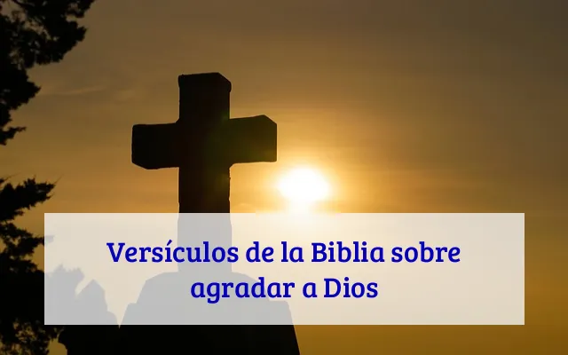 Versículos de la Biblia sobre agradar a Dios