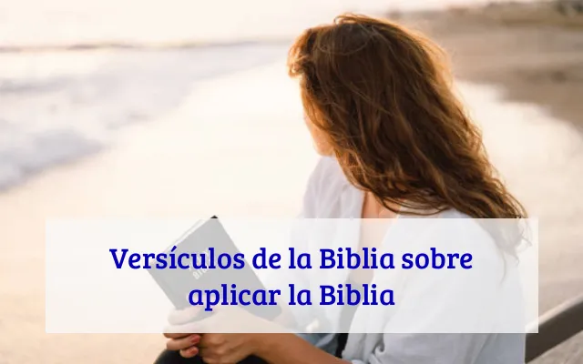 Versículos de la Biblia sobre aplicar la Biblia