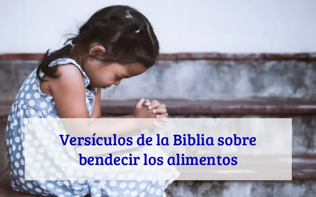 Versículos de la Biblia sobre bendecir los alimentos