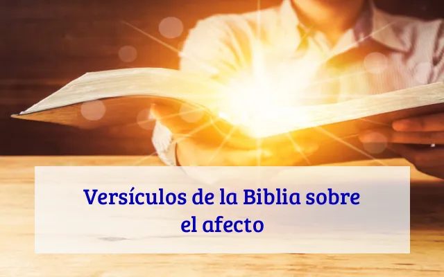 Versículos de la Biblia sobre el afecto