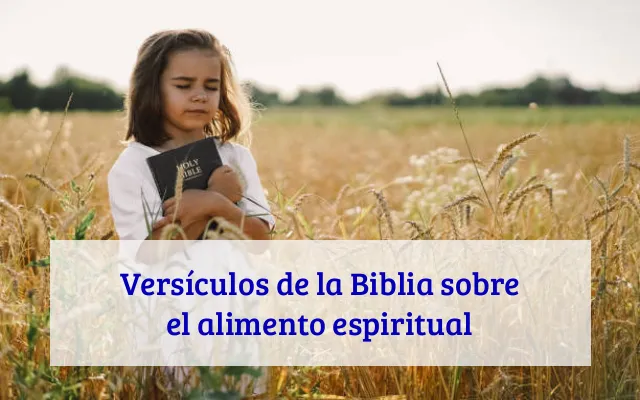 Versículos de la Biblia sobre el alimento espiritual