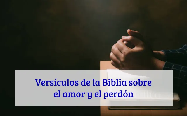 Versículos de la Biblia sobre el amor y el perdón