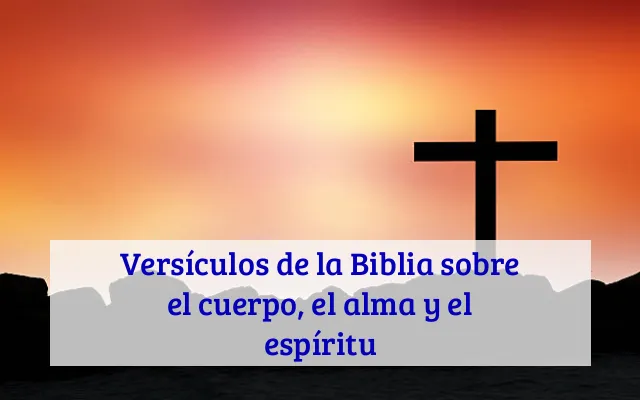 Versículos de la Biblia sobre el cuerpo, el alma y el espíritu