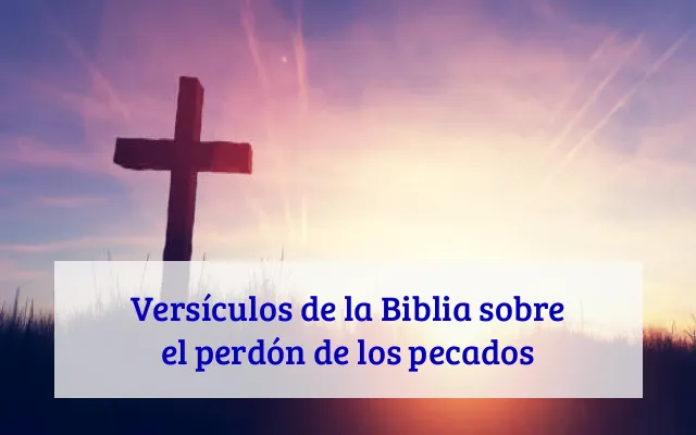 Versículos de la Biblia sobre el perdón de los pecados