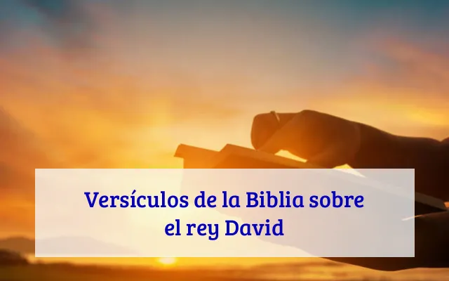 Versículos de la Biblia sobre el rey David