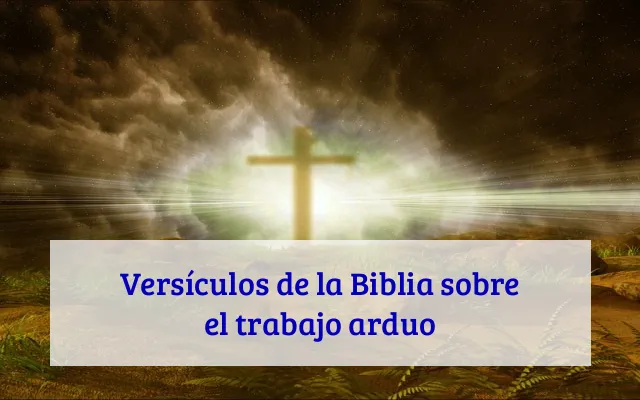 Versículos de la Biblia sobre el trabajo arduo