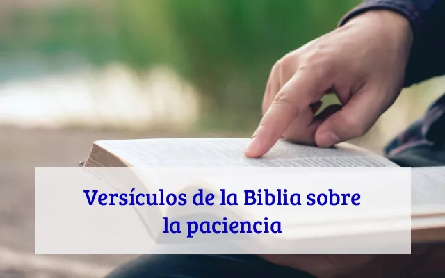 Versículos de la Biblia sobre la paciencia