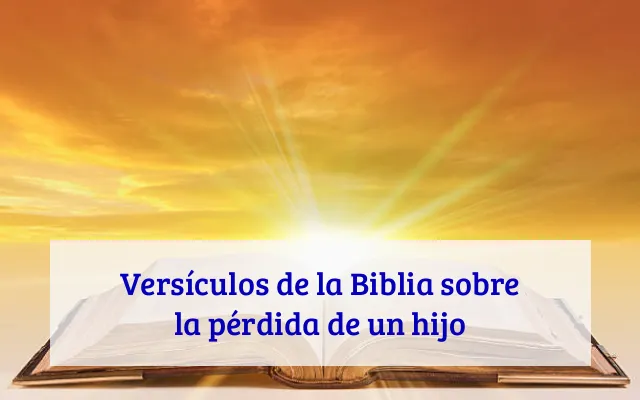 Versículos de la Biblia sobre la pérdida de un hijo