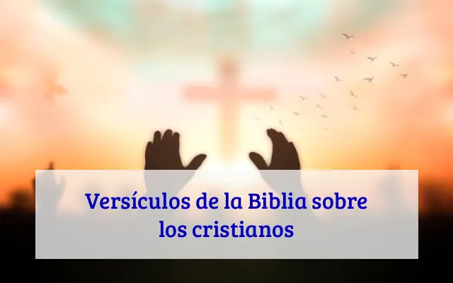 Versículos de la Biblia sobre los cristianos