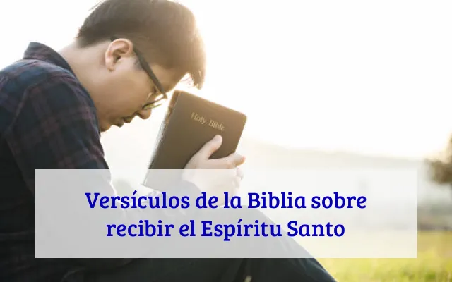 Versículos de la Biblia sobre recibir el Espíritu Santo